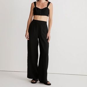 Madewell The Carley Wide-Leg Pant in Softdrape